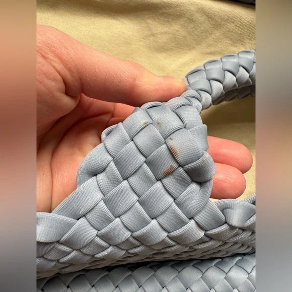 Naghedi Light Blue Woven Tote Bag - Picture 15 of 16